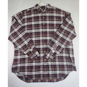 Ralph Lauren 2XLT Tall Plaid Button Down Shirt Mens Long‎ Sleeve